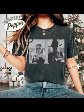 💗💚🌸🍡Wicked • Comfort Colors Charcoal Crewneck Tee with Subtle Faded Finish